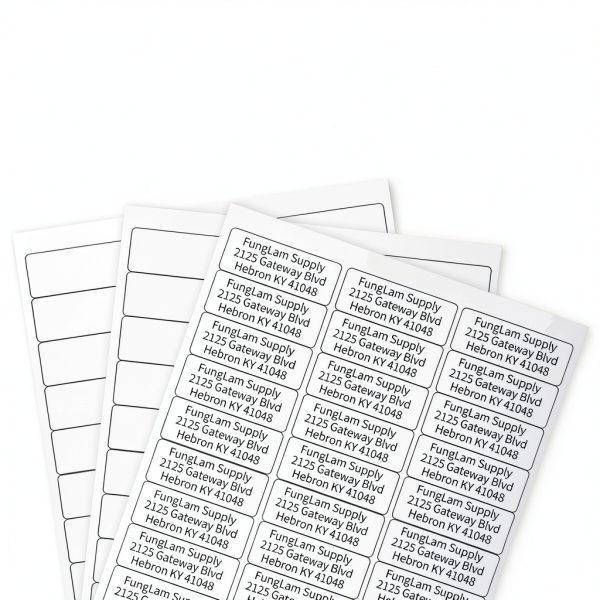FungLam Address Labels White Adhesive 3000 Labels-5