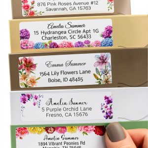 Glitter Owl Address Labels White Rectangular Paper 50 Pack-0