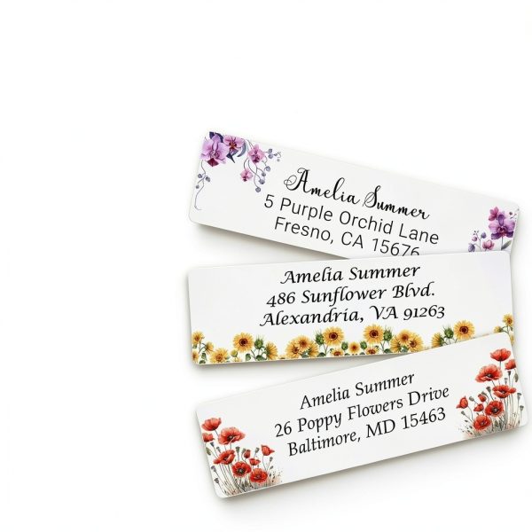 Glitter Owl Address Labels White Rectangular Paper 50 Pack-1