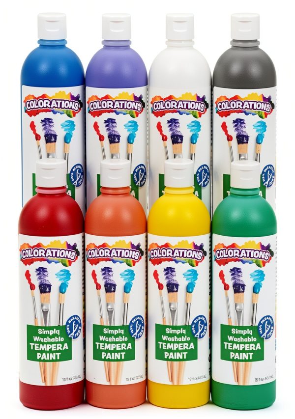 Colorations Washable Tempera Paint Paraben-Free Kids Art-0