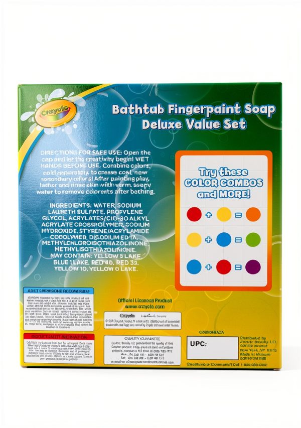 Crayola Washable Bathtub Finger Paints Kids Creative Fun-1