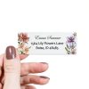Glitter Owl Address Labels White Rectangular Paper 50 Pack-3