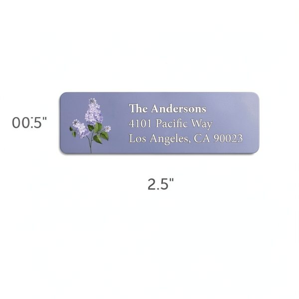 Flower Address Labels Personalized Self Adhesive Made in USA-2