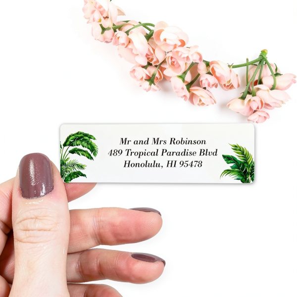 Glitter Owl White Address Labels High Gloss Finish-2