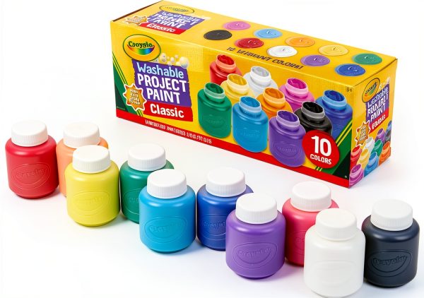 Crayola Washable Kids Paint Set 10 Colors Acrylic-4