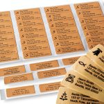 500Labels Custom Address Labels Gold Paper Office Supplies-0