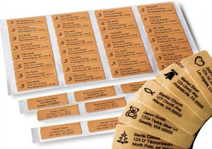 500Labels Custom Address Labels Gold Paper Office Supplies-0