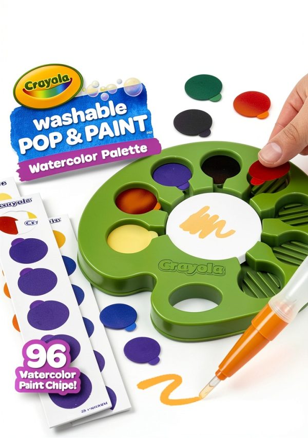 Crayola Washable Watercolor Paint Set Kids Art Supplies-6