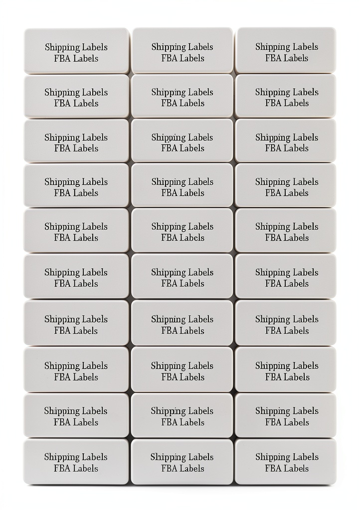FungLam address labels on a printer tray ready for use