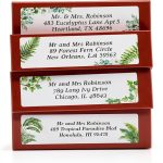 Glitter Owl White Address Labels High Gloss Finish-0