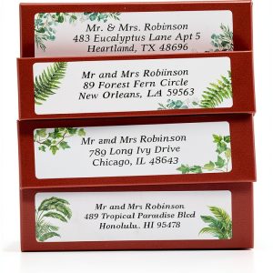 Glitter Owl White Address Labels High Gloss Finish-0