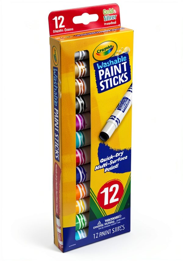Crayola Kids Paints Assorted Colors Dry Paint Sticks-2