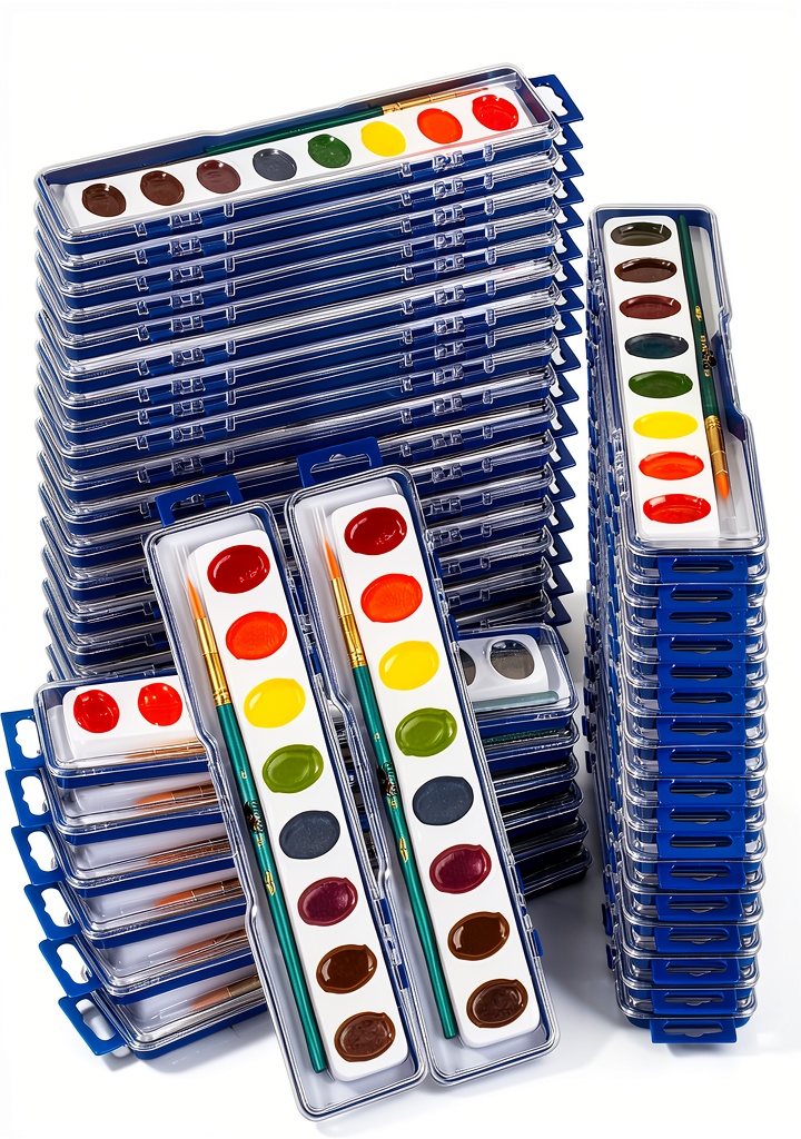 Mr. Pen watercolor set being used in a classroom setting