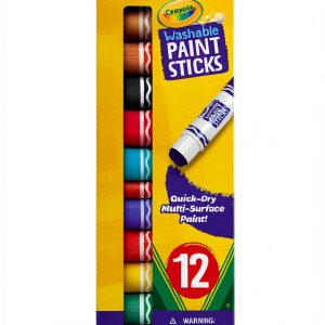 Crayola Kids Paints Assorted Colors Dry Paint Sticks-0