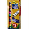 Crayola Kids Paints Assorted Colors Dry Paint Sticks-3