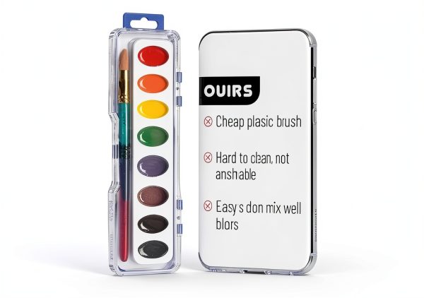 Mr. Pen Washable Watercolor Set Kids 60 Pack-4