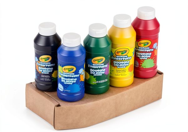 Crayola Kids Finger Paints Washable Art Supplies-6