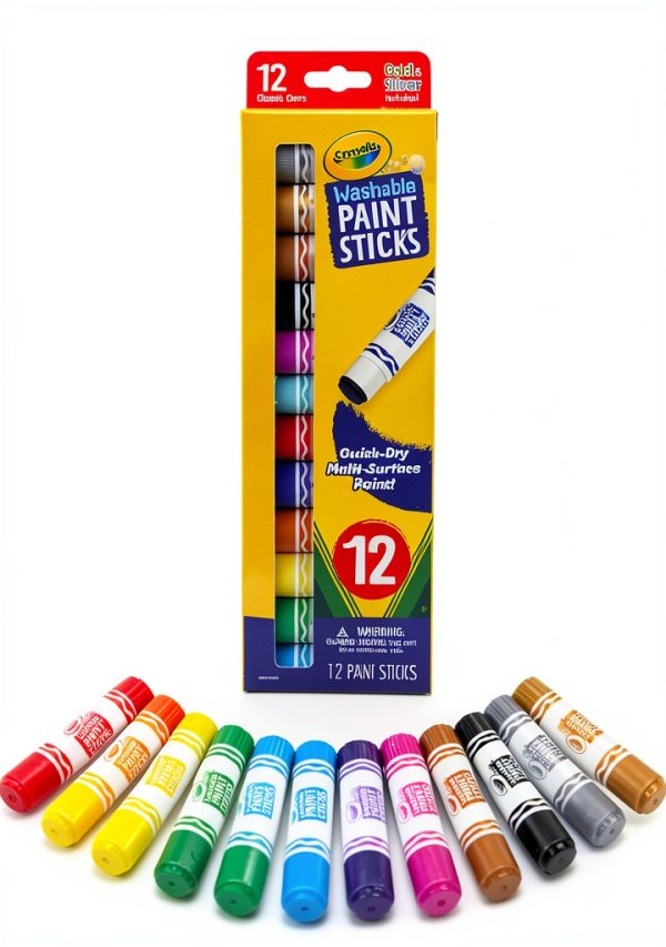 Crayola Kids Paints Assorted Colors Dry Paint Sticks-1
