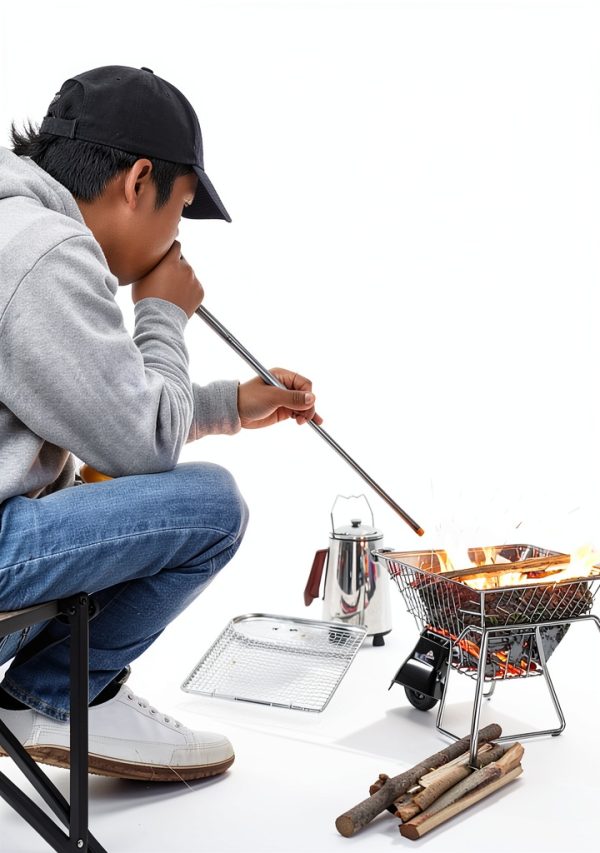 CAMPINGMOON Fire Blowing Stick Split Type Compact Fire Starter MS-43-1
