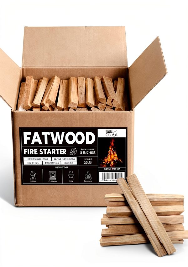 Fatwood Fire Starter Sticks 10LB W&E Choice Natural Pine 130-180 pcs-0
