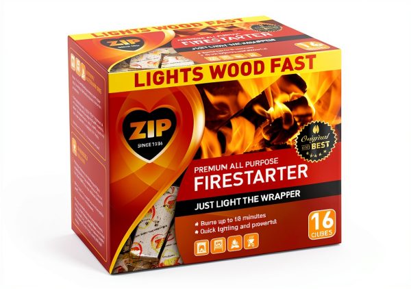 Zip 100537048 All Purpose Firestarter Cubes 16 Count, White Label-1