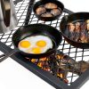 Camping Grill Grate Amazon Basics Portable Black 237sqin-6
