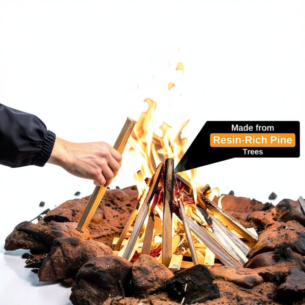 Fatwood Fire Starter Sticks 10LB W&E Choice Natural Pine 130-180 pcs-2