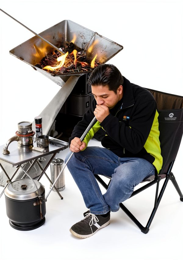 CAMPINGMOON Fire Blowing Stick Split Type Compact Fire Starter MS-43-5
