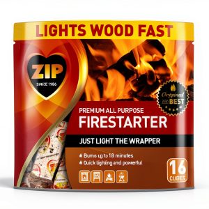 Zip 100537048 All Purpose Firestarter Cubes 16 Count, White Label-0