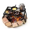 Camping Grill Grate Amazon Basics Portable Black 237sqin-4