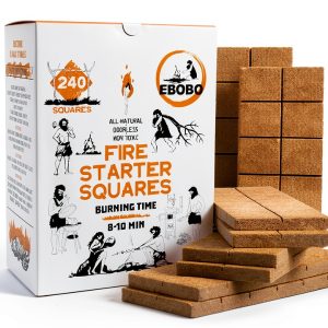 240 pcs Fire Starter Cubes – Natural Wax-Based, Odorless & Non-Toxic – Quick Ignition for BBQ Grill, Fireplace, Wood Stove, Fire Pit & Camping – Easy, Mess-Free Lighting-0