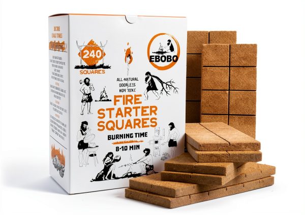 240 pcs Fire Starter Cubes – Natural Wax-Based, Odorless & Non-Toxic – Quick Ignition for BBQ Grill, Fireplace, Wood Stove, Fire Pit & Camping – Easy, Mess-Free Lighting-0