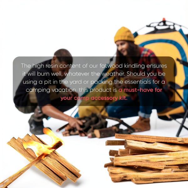 Fatwood Fire Starter Sticks 10 lb Vivlly Natural Resin Rich Kindling-5