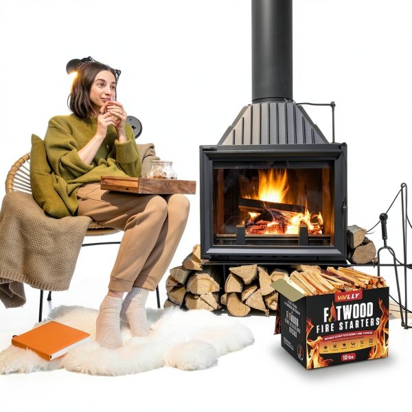 Fatwood Fire Starter Sticks 10 lb Vivlly Natural Resin Rich Kindling-1