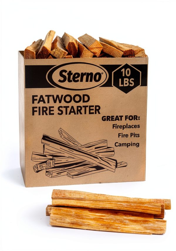 Sterno Fatwood Fire Starter Sticks 10 lb Resin‑Rich Pine Wood-0