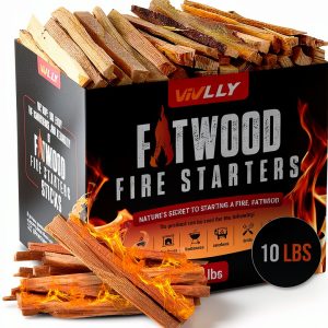 Fatwood Fire Starter Sticks 10 lb Vivlly Natural Resin Rich Kindling-0